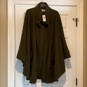 High Collar Wrap - Olive